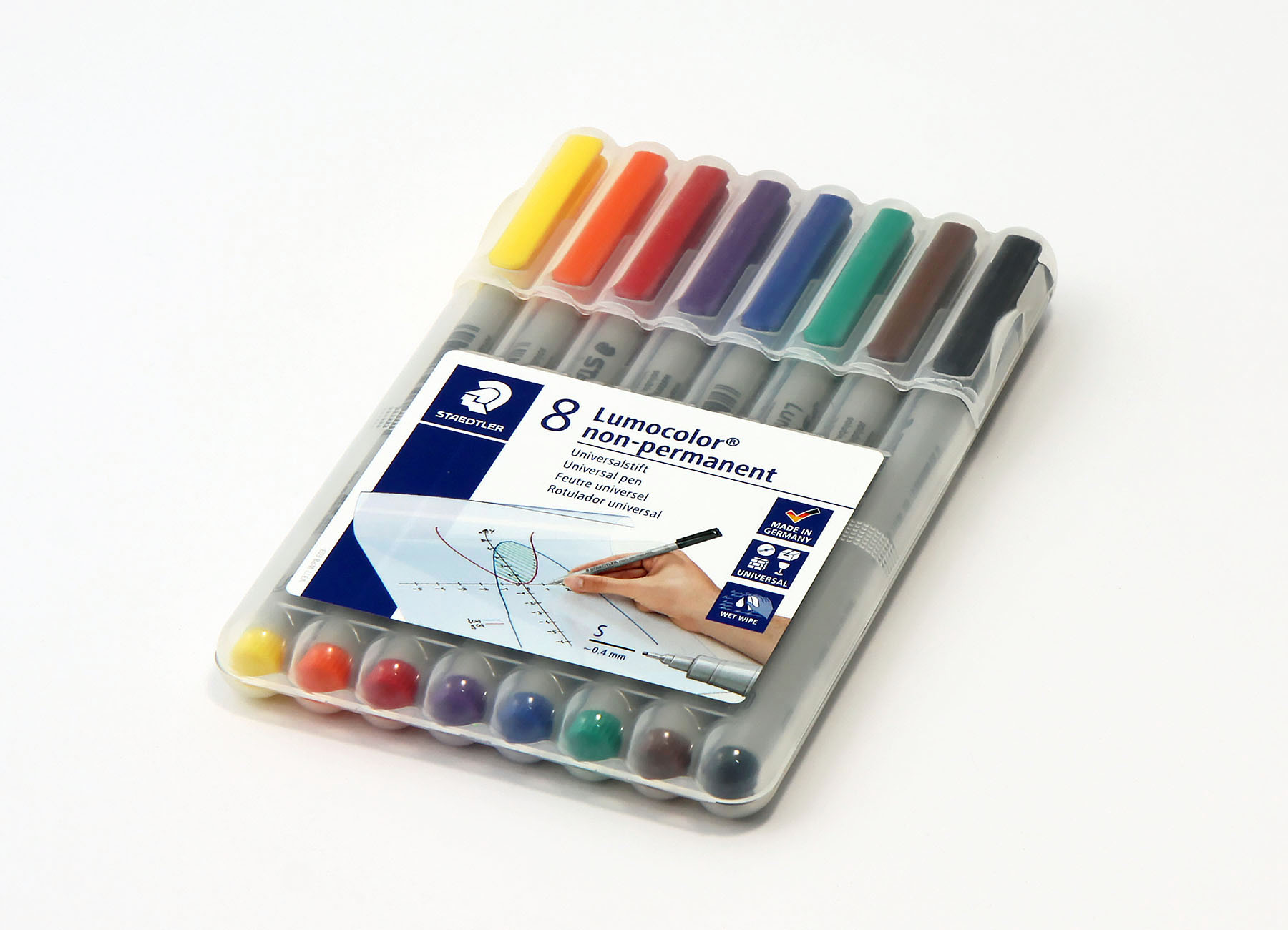 Feinschreiber Universalstift Lumocolor® - non-perm anent, S, 8 Farben