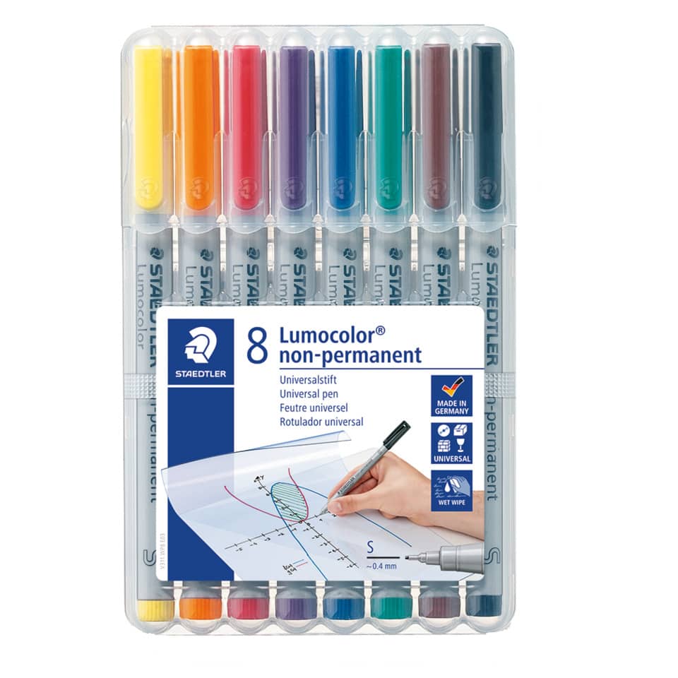 Feinschreiber Universalstift Lumocolor® - non-permanent, S, 8 Farben
